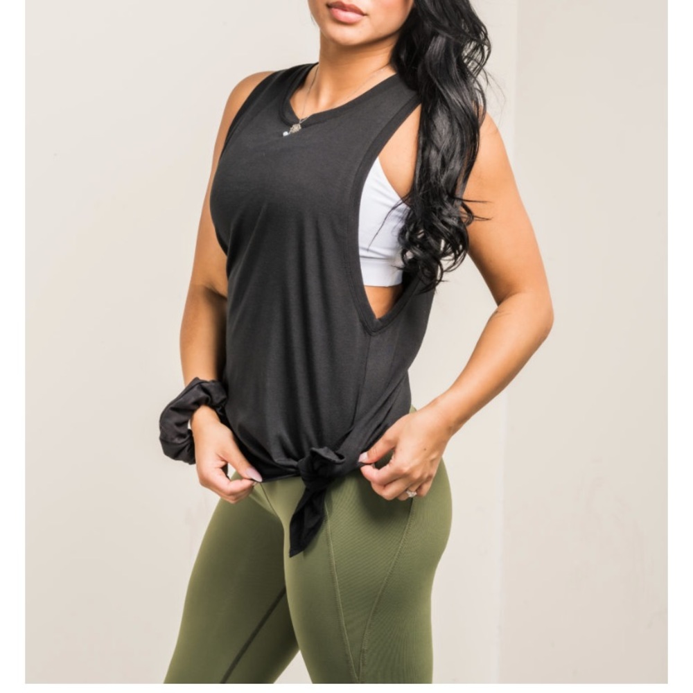 Citta Black Tie Up Tank